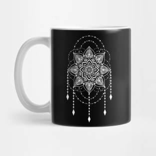 White flower mandala Mug